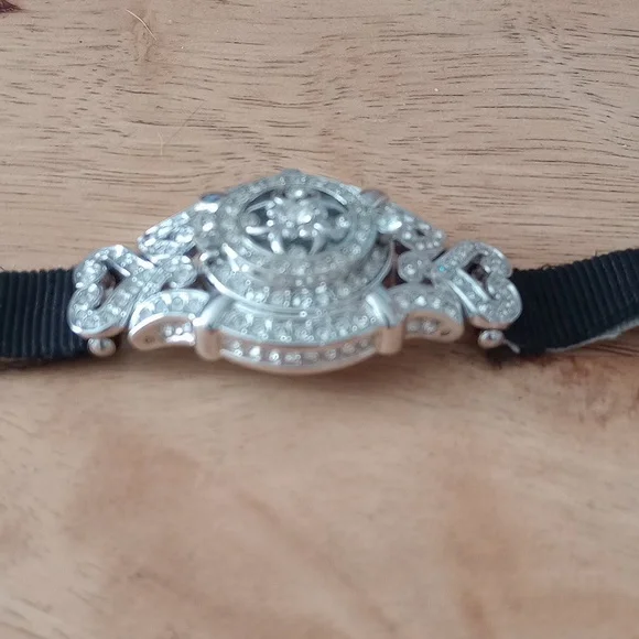 Kenneth Jay Lane Crystal Locket Watch - Picture 3 of 6